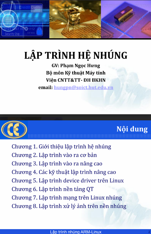 Tải FREE Bài Giảng Lập Trình Hệ Nhúng HUST PDF Của Giảng Viên Phạm Ngọc Hưng 8 Tải FREE Bài Giảng Lập Trình Hệ Nhúng HUST PDF Của Giảng Viên Phạm Ngọc Hưng