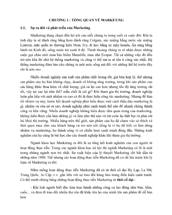 Tải FREE Bài Giảng Marketing Căn Bản PDF