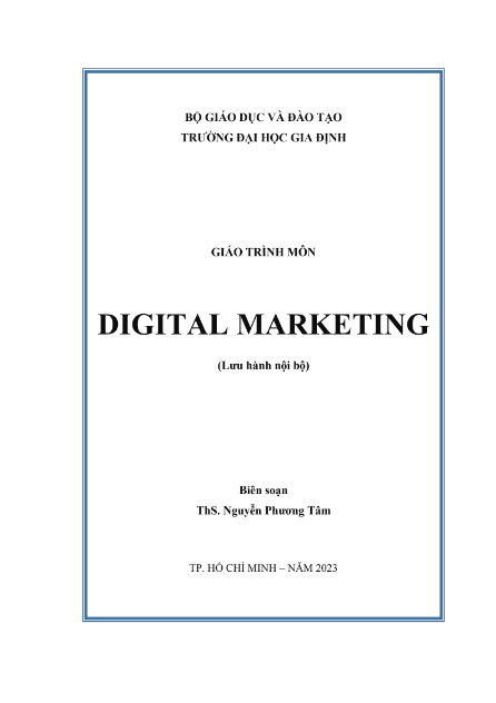 Tải FREE Giáo Trình Môn Digital Marketing PDF - Đại Học Gia Định 8 Tải FREE Giáo Trình Môn Digital Marketing PDF - Đại Học Gia Định