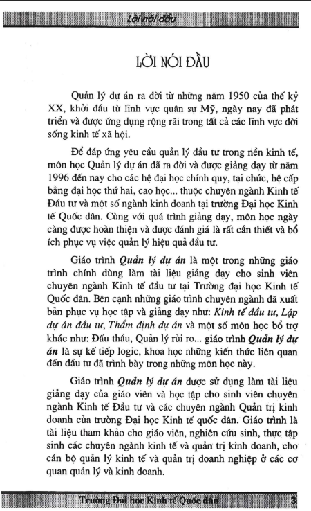 Tải FREE Giáo Trình Quản Lý Dự Án NEU PDF - Đại Học Kinh Tế Quốc Dân