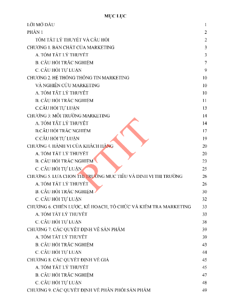 Tải FREE Sách Bài Tập Marketing Căn Bản PDF