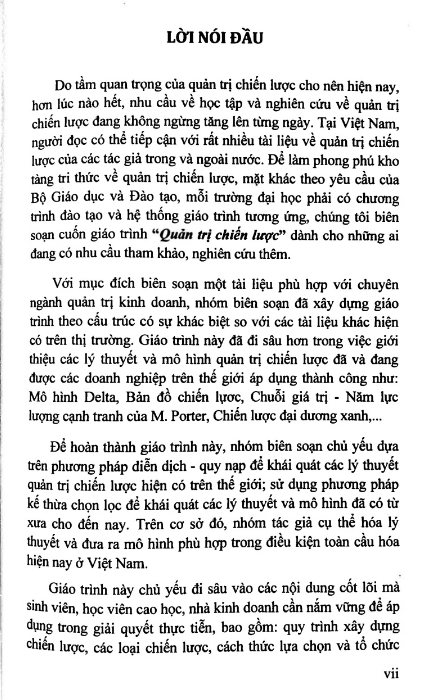 Tải FREE giáo trình Quản Trị Chiến Lược PDF - Đại học Quốc Gia TPHCM