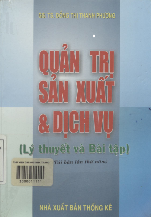 Tải FREE giáo trình Quản Trị Sản Xuất Và Dịch Vụ PDF