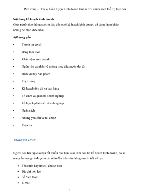 Tải FREE sách 100 Kế Hoạch Kinh Doanh Online Mẫu PDF