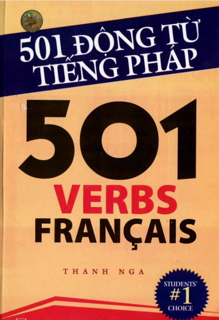 Tải FREE sách 501 Động Từ Tiếng Pháp PDF Tác Giả Thanh Nga