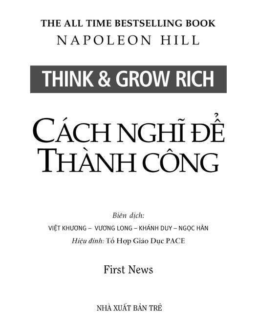 Tải FREE sách Cách Nghĩ Để Thành Công PDF