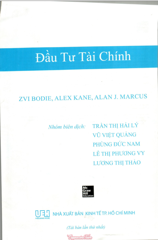 Tải FREE sách Đầu Tư Tài Chính - UEH PDF