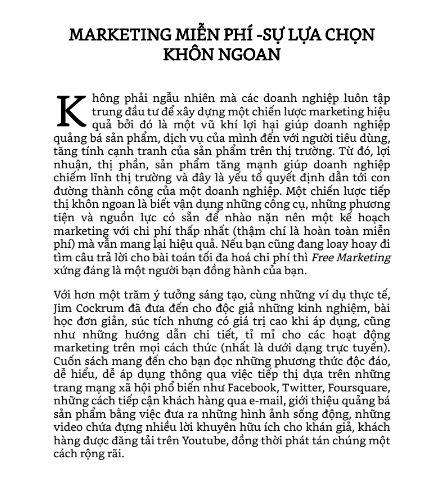 Tải FREE sách Free Marketing 101 Ý Tưởng Phát Triển Doanh Nghiệp Với Chi Phí Thấp PDF 7 Tải FREE sách Free Marketing 101 Ý Tưởng Phát Triển Doanh Nghiệp Với Chi Phí Thấp PDF