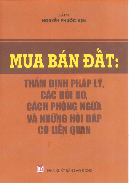 Tải FREE sách Mua Bán Đất Pháp Lý Rủi Ro Phòng Ngừa PDF