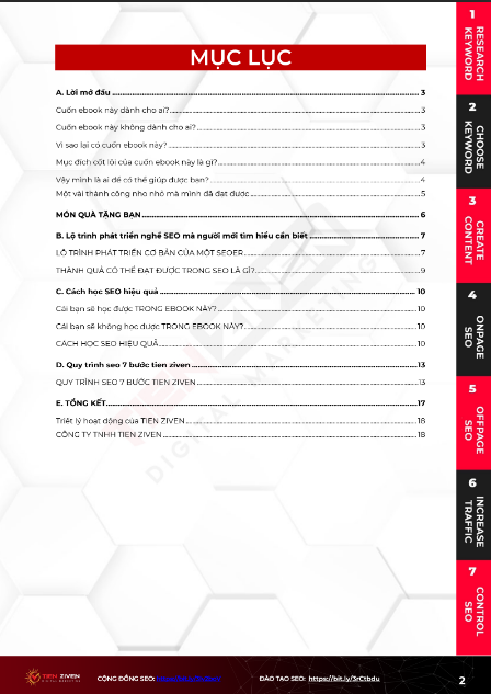 Tải FREE sách Quy Trình SEO 7 - Bước Những Điều Nên Biết Trước Khi Làm Nghề PDF