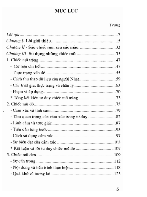 Tải FREE sách Tư Duy Là Tồn Tại - 6 Sắc Thái Tư Duy - 6 Chiếc Mũ Tư Duy PDF