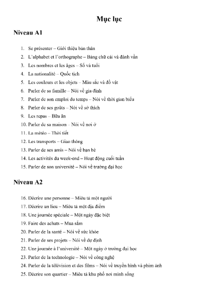 Tải FREE sách Tự Học Giao Tiếp Tiếng Pháp Hiệu Quả A1 - A2 - B1 PDF 7 Tải FREE sách Tự Học Giao Tiếp Tiếng Pháp Hiệu Quả A1 - A2 - B1 PDF