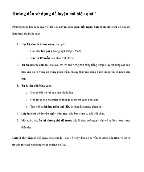 Tải FREE sách Tự Học Giao Tiếp Tiếng Pháp Hiệu Quả A1 - A2 - B1 PDF 6 Tải FREE sách Tự Học Giao Tiếp Tiếng Pháp Hiệu Quả A1 - A2 - B1 PDF