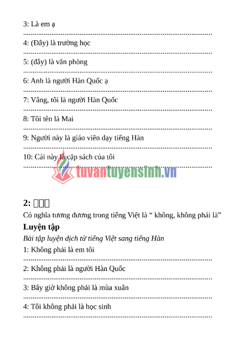 Tải FREE tài liệu Bài Tập Luyện Dịch Tiếng Hàn Sơ Cấp 1 PDF 6 Tải FREE tài liệu Bài Tập Luyện Dịch Tiếng Hàn Sơ Cấp 1 PDF