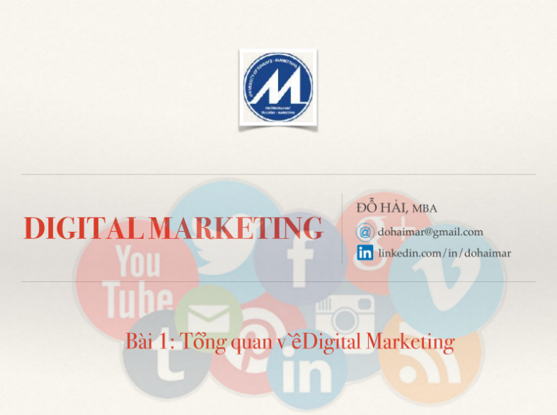 Tải FREE tài liệu Digital Marketing - Bài 1 Tổng quan về Digital Marketing PDF