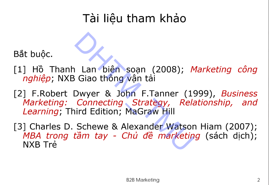 Tải FREE tài liệu Marketing B2B - Môn Quản Trị Marketing PDF 7 Tải FREE tài liệu Marketing B2B - Môn Quản Trị Marketing PDF