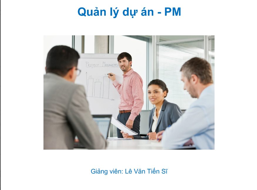 Tài Liệu Quản Lý Dự Án PDF tải FREE