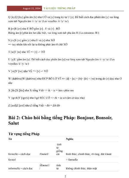 Tài liệu Tiếng Pháp PDF tải FREE có tiếng Việt