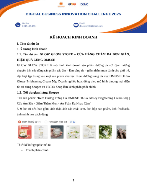 Tải tài liệu Kế Hoạch Kinh Doanh Dbic PDF FREE