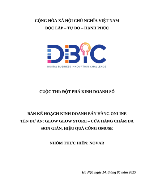Tải tài liệu Kế Hoạch Kinh Doanh Dbic PDF FREE