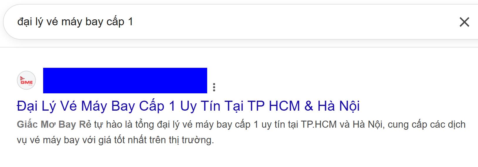 đại lý vé máy bay cấp 1
