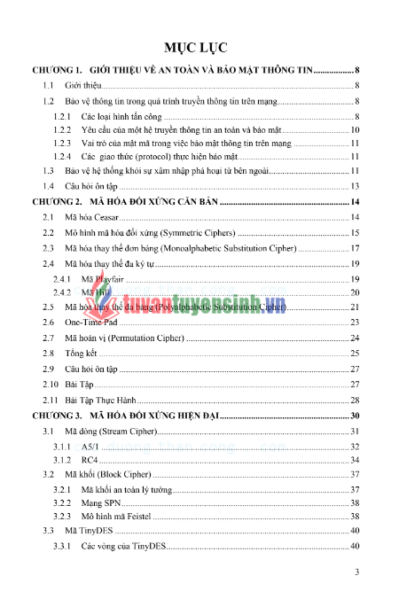 Tải FREE Bài Giảng An Toàn Và Bảo Mật Thông Tin PDF - Đại học Nha Trang
