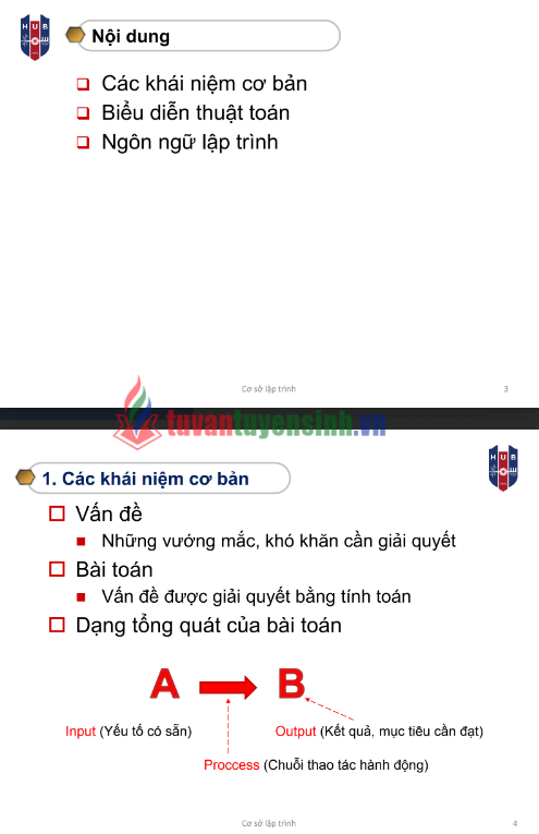 Tải FREE Bài Giảng PDF Tổng Quan Về Lập Trình Và Ngôn Ngữ Lập Trình