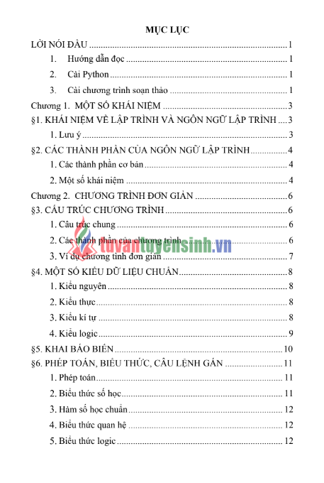 Tải FREE Sách Giáo Khoa Tin Học 11 Python PDF 6 Tải FREE Sách Giáo Khoa Tin Học 11 Python PDF