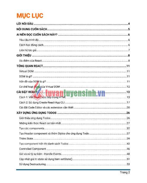 Tải FREE Sách Lập Trình React Thật Đơn Giản PDF - Từng Bước Tạo Ứng Dụng Từ A - Z