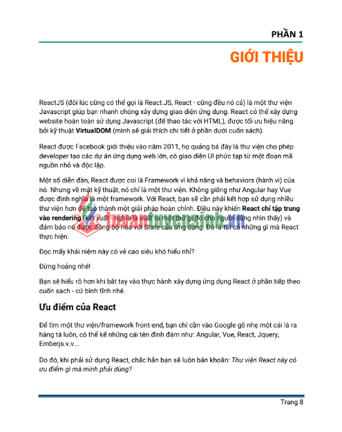Tải FREE Sách Lập Trình React Thật Đơn Giản PDF - Từng Bước Tạo Ứng Dụng Từ A - Z