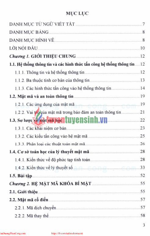 Tải FREE giáo trình An Toàn Bảo Mật Dữ Liệu PDF - Đại Học Thái Nguyên 6 Tải FREE giáo trình An Toàn Bảo Mật Dữ Liệu PDF - Đại Học Thái Nguyên