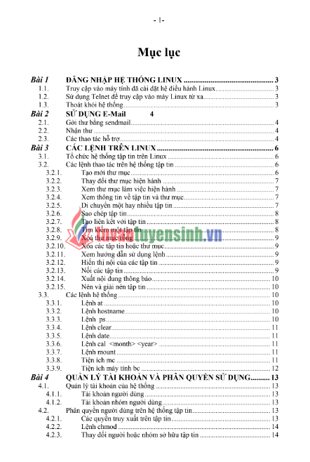Tải FREE giáo trình Các Bài Thực Hành Linux PDF 7 Tải FREE giáo trình Các Bài Thực Hành Linux PDF