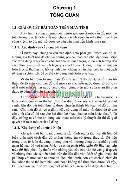 Tải FREE giáo trình Cấu Trúc Dữ Liệu Và Giải Thuật PDF - Đại học Sư Phạm Kỹ Thuật TPHCM
