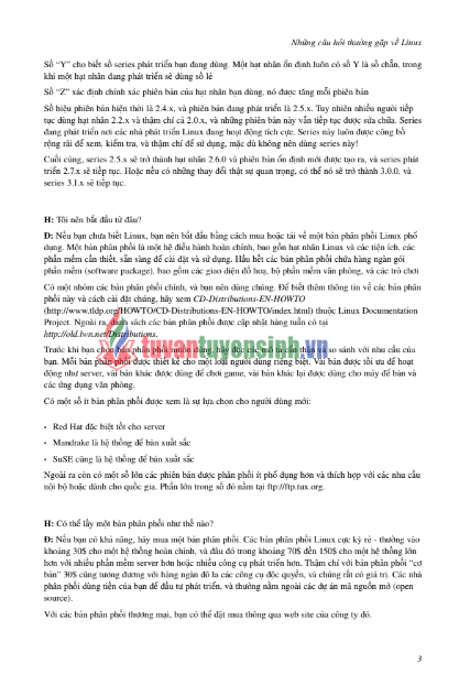 Tải FREE giáo trình Những Câu Hỏi Thường Gặp Về Linux PDF