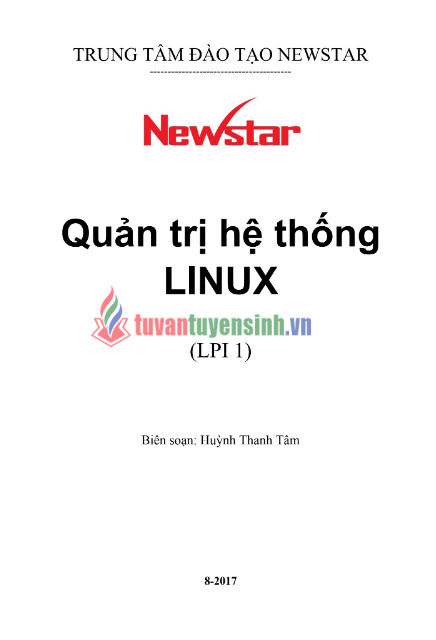 Tải FREE giáo trình Quản Trị Hệ Thống Linux LPI 1 PDF