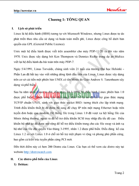 Tải FREE giáo trình Quản Trị Hệ Thống Linux LPI 1 PDF