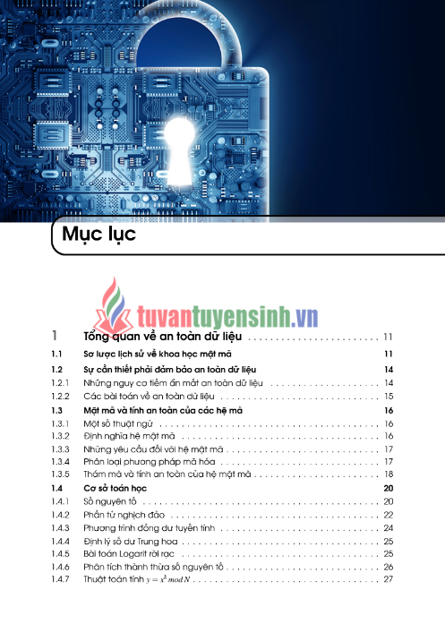 Tải FREE sách An Toàn Dữ Liệu PDF - TS. Lê Đắc Nhường