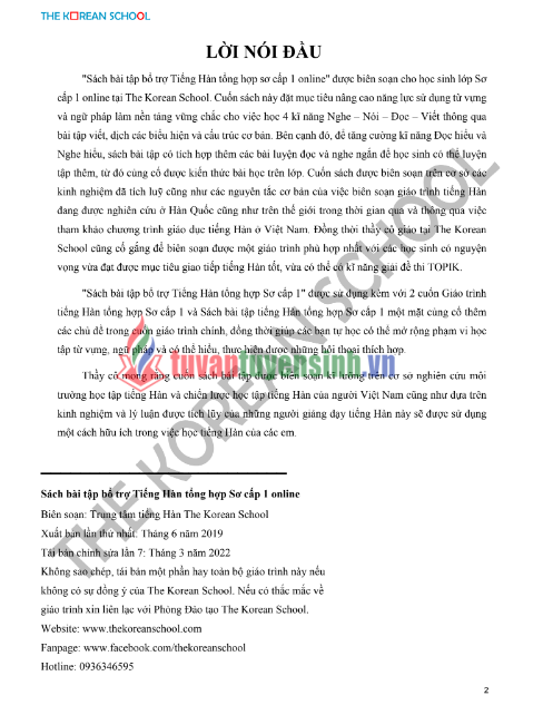 Tải FREE sách Bài Tập Nâng Cao Sơ Cấp 1 Online PDF