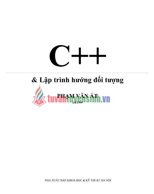 Tải FREE sách C++ Và Lập Trình Hướng Đối Tượng PDF - Phạm Văn Ất