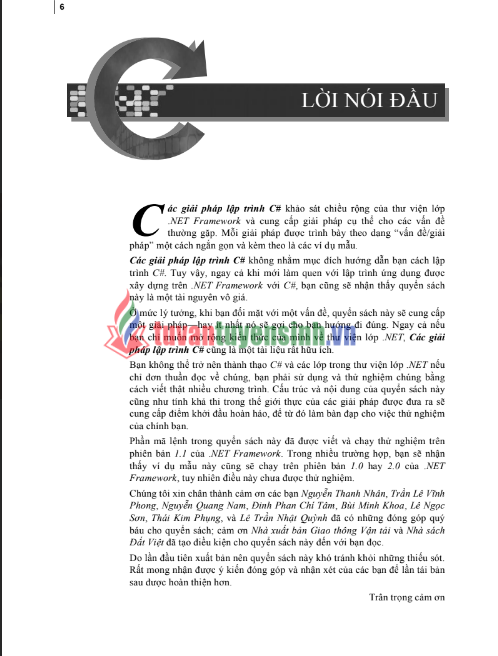 Tải FREE sách Các Giải Pháp Lập Trình C Sharp PDF