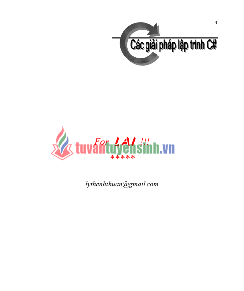 Tải FREE sách Các Giải Pháp Lập Trình C Sharp PDF