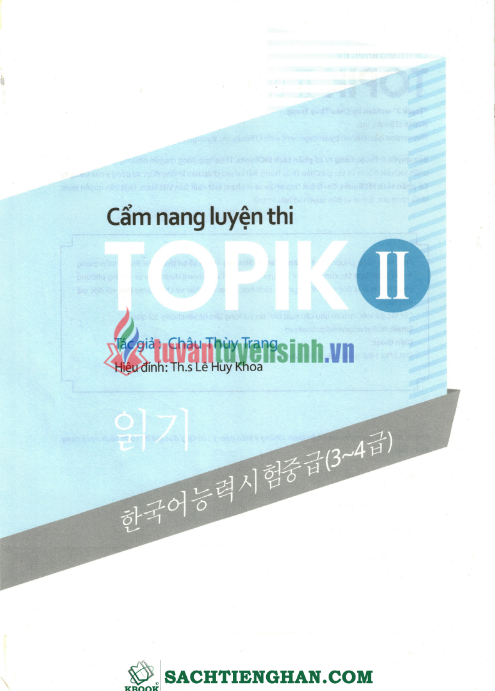 Tải FREE sách Cẩm Nang Luyện Thi TOPIK II PDF - Tác Giả Châu Huỳnh Trang