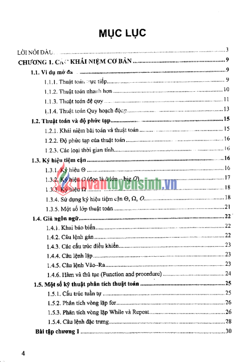 Tải FREE sách Cấu Trúc Dữ Liệu Và Thuật Toán PDF - Nguyễn Đức Nghĩa