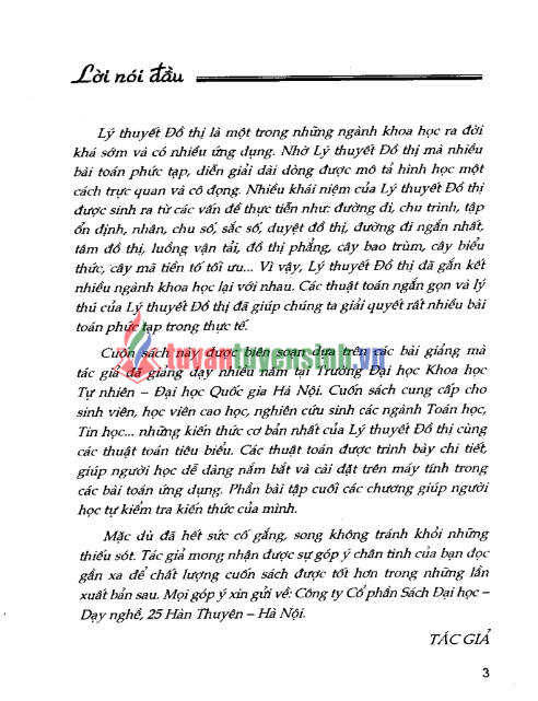 Tải FREE sách Đồ Thị Và Các Thuật Toán PDF