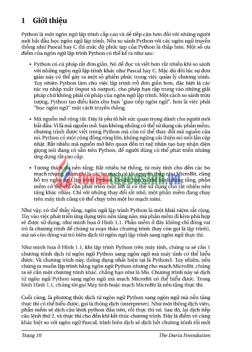 Tải FREE sách Hướng Dẫn Lập Trình Python Cơ Bản PDF