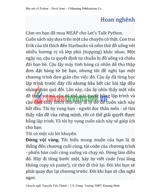 Tải FREE sách Let's Talk Python PDF - Young Coders Build Software 7 Tải FREE sách Let's Talk Python PDF - Young Coders Build Software