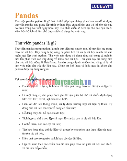 Tải FREE sách Phân Tích Dữ Liệu Với Python PDF - Sử Dụng Pandas