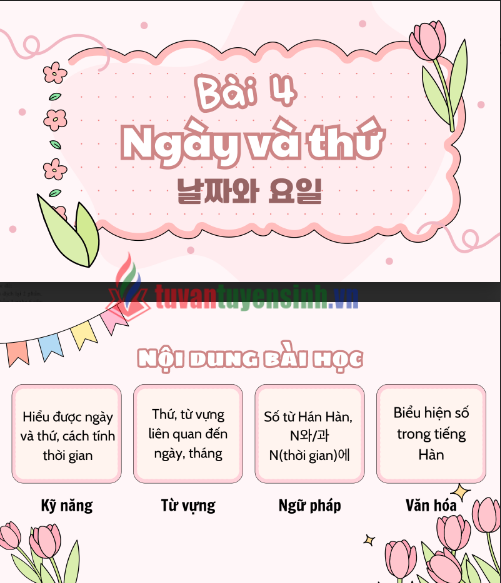 Tải FREE tài liệu Bài 4 Ngày Và Thứ PDF có tiếng Việt
