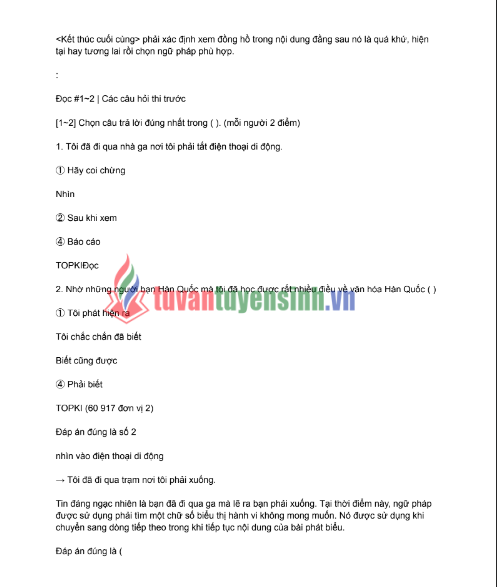 Tải FREE tài liệu Đọc TOPIK Cấp 3 PDF có tiếng Việt 6 Tải FREE tài liệu Đọc TOPIK Cấp 3 PDF có tiếng Việt