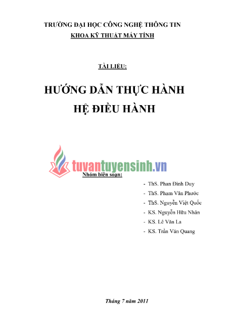 Tải FREE tài liệu Hướng Dẫn Thực Hành Hệ Điều Hành PDF - Đại học Công Nghệ Thông Tin 9 Tải FREE tài liệu Hướng Dẫn Thực Hành Hệ Điều Hành PDF - Đại học Công Nghệ Thông Tin